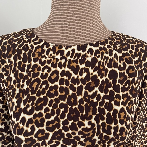 J. Crew Leopard Print Sheath Dress size 10 EUC - Picture 3 of 8